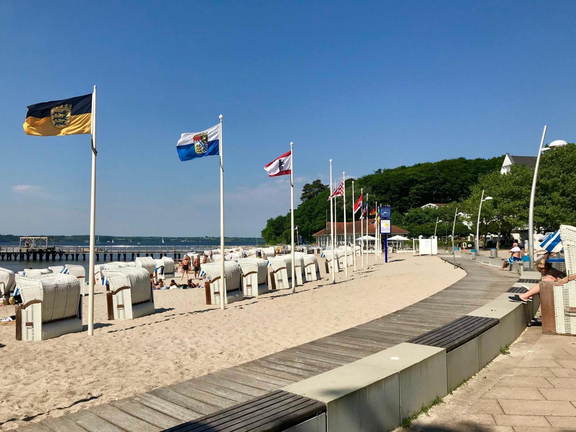 Ferienwohnung Skowronek Am Kurpark Glücksburg Exterior foto